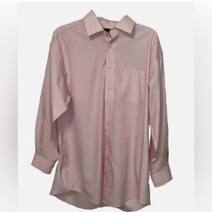 Jos. A. Bank men’s pink dress shirt, traveler’s collection 16-35
